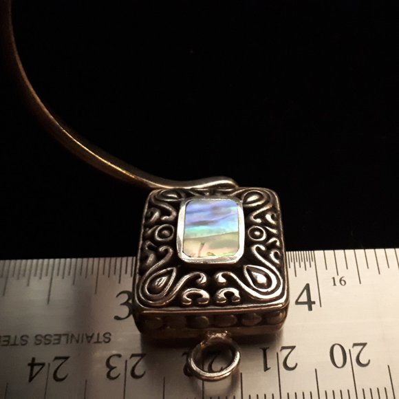 925 Silver and Abalone Bracelet - Picture 2 of 8
